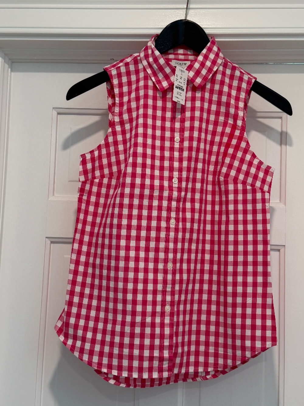 Pink Gingham Sleeveless Top - NEW!
